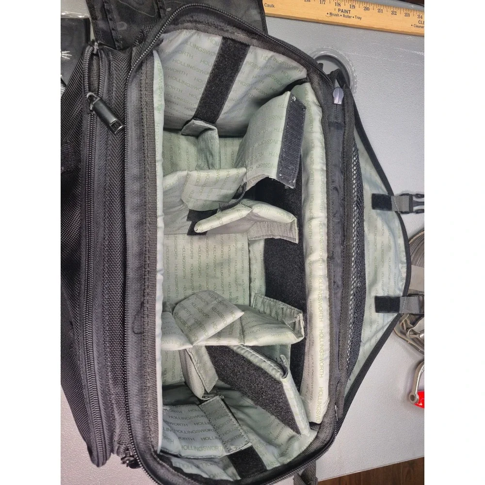 Hollingsworth Photoware Camera Bag Black Padded Messenger Shoulder Gear Case